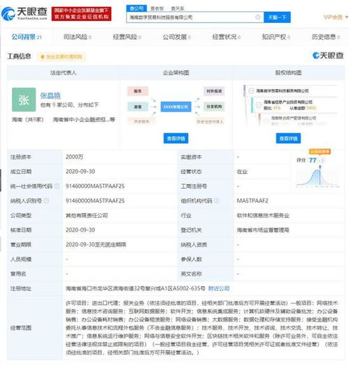 阿里巴巴等在海南成立新公司 業務聚焦數據處理、進出口代理與報關服務